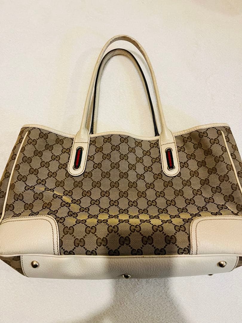 GUCCI キャンバス　プリンシー　トートバッグ