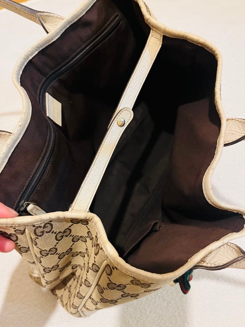 GUCCI キャンバス　プリンシー　トートバッグ