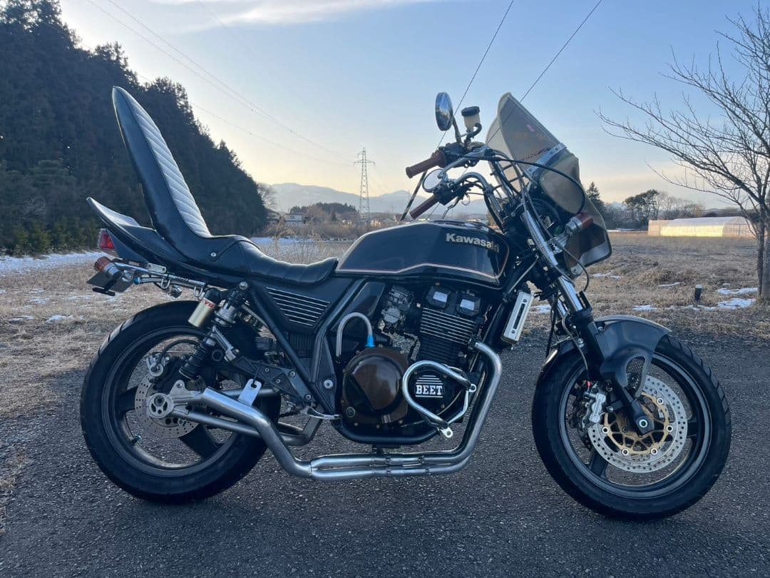 CBX マフラー 黒鉄 当時物 フランジ付き（検索 CBR ゼファー XJR
