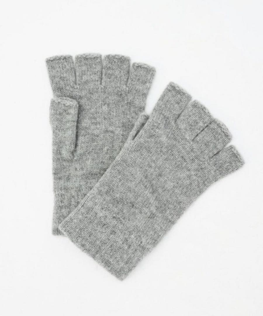johnstons of elgin フィンガーレスグローブ(ライトグレー)
