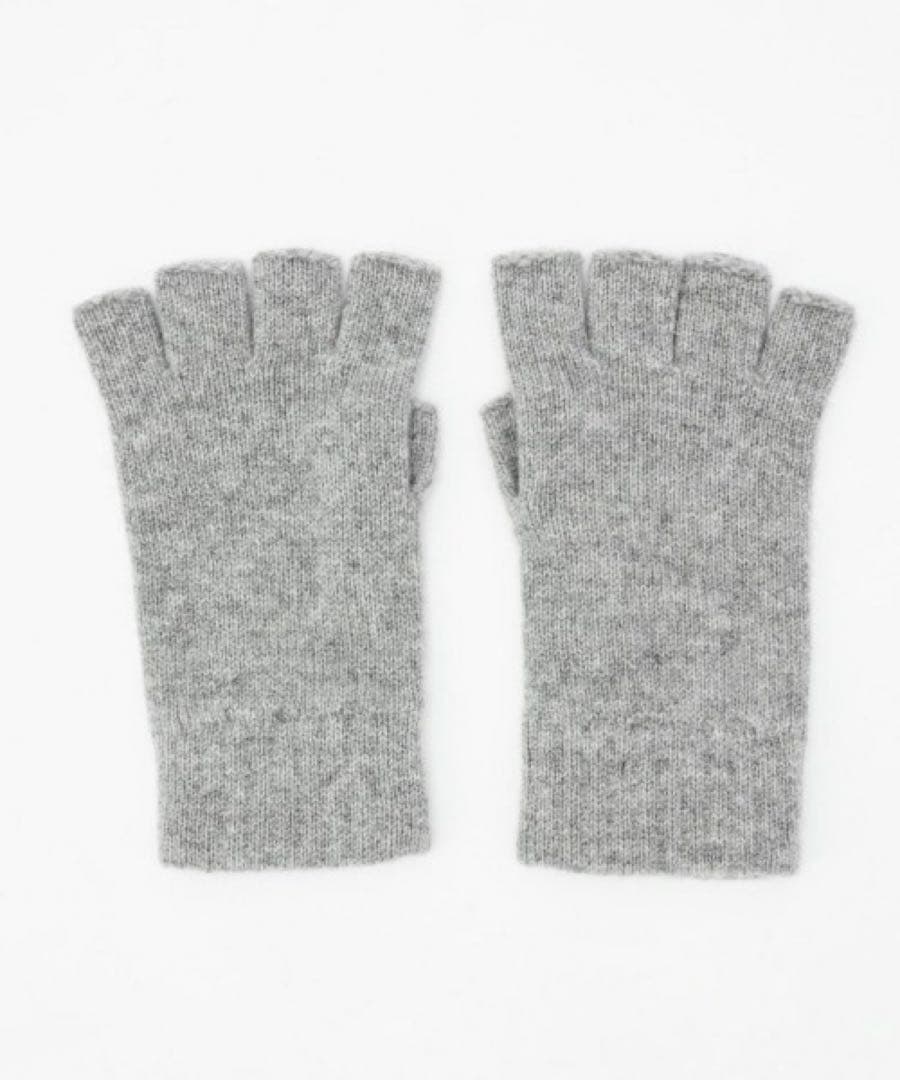 johnstons of elgin フィンガーレスグローブ(ライトグレー)