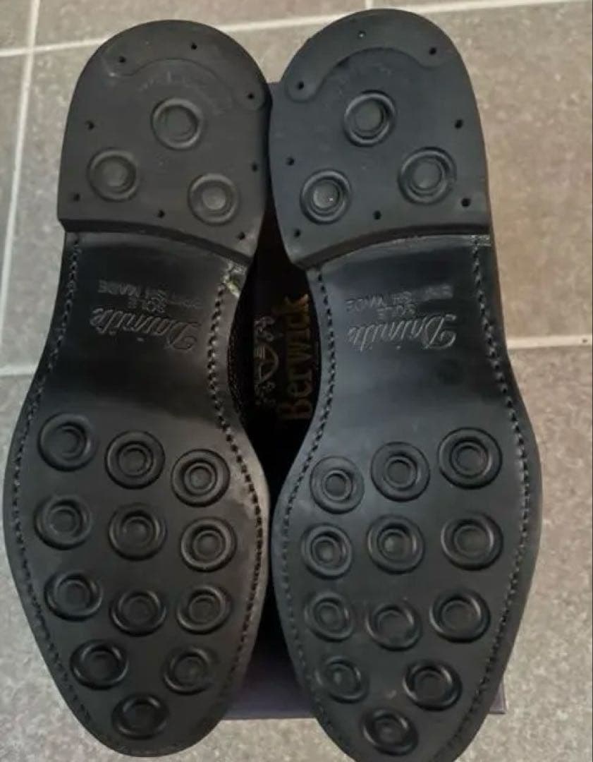 Berwick タッセルローファー UK7.5 4340CCDA BK シボ革