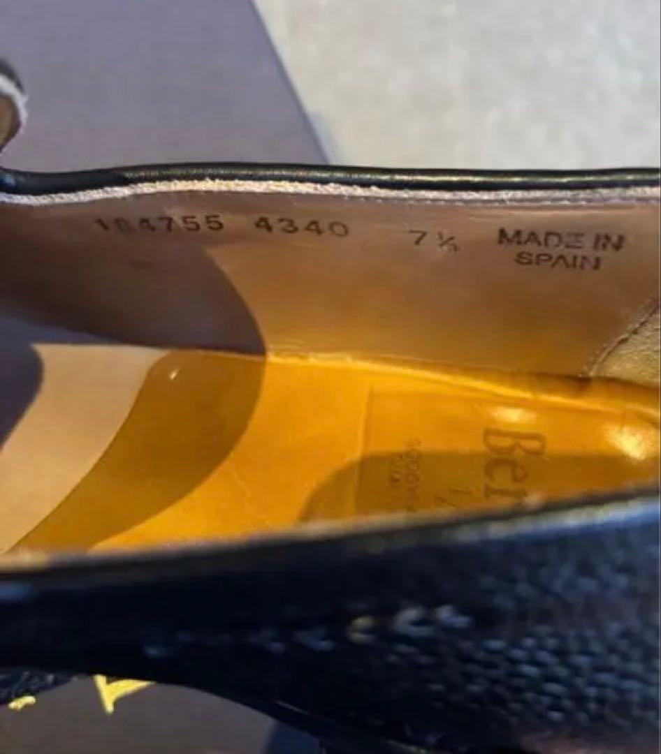 Berwick タッセルローファー UK7.5 4340CCDA BK シボ革