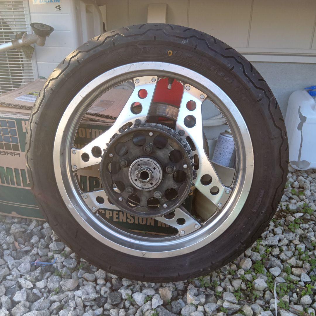 とりごぼうcb750fc リアホイール　タイヤ