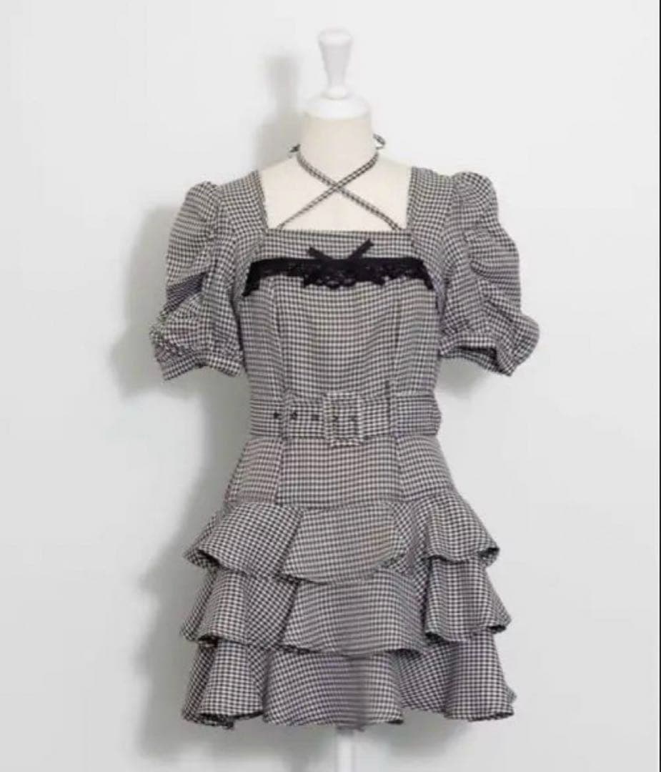 pium ピウム ティアードフリルミニワンピース