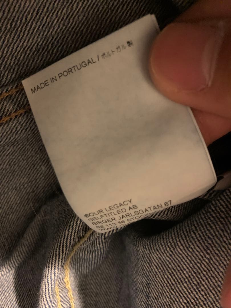 ジャケット・アウター OUR LEGACY RODEO JACKET WESTERN BLUE 50