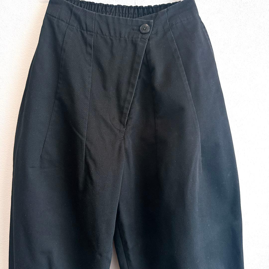 Nala ナラ　cocoon chino コクーンチノ　ブラック　S チノパン