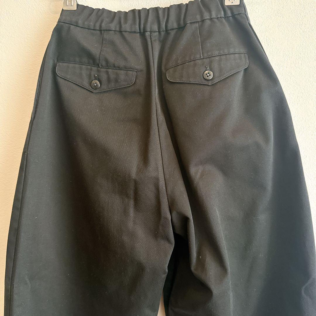 Nala ナラ　cocoon chino コクーンチノ　ブラック　S チノパン