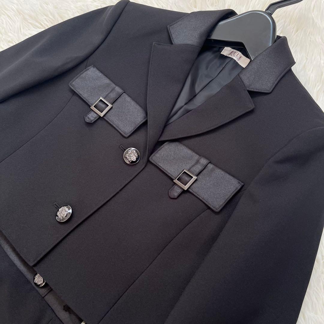 エルアンノワール　卒業式　女の子　165 黒　ジャケット+スカート２点セット