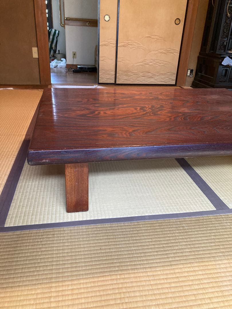 座卓　ちゃぶ台　レトロ　木製机　アンティーク　勉強机　　古家具　昭和　和室