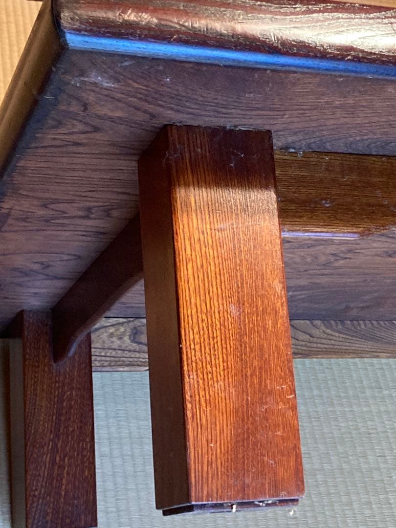 座卓　ちゃぶ台　レトロ　木製机　アンティーク　勉強机　　古家具　昭和　和室