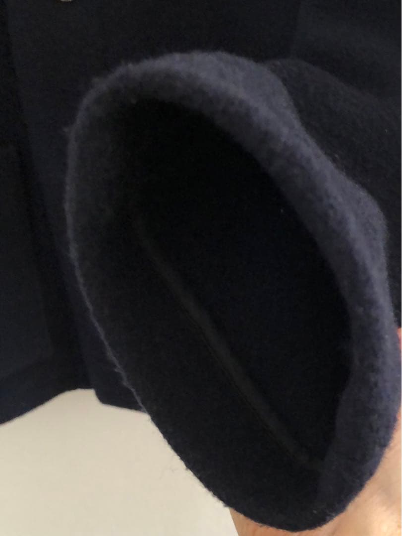 ダントン　ウールモッサ　ノーカラージャケット　ネイビー　42