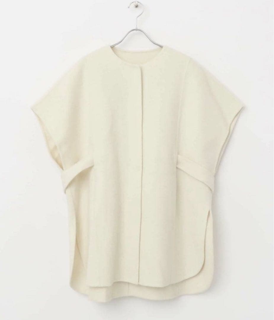 アーバンリサーチロッソ ウールカシミヤリバーポンチョ