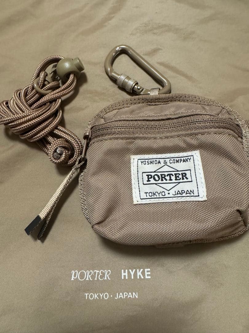 PORTER✖️HYKE BONSAC MINI & COIN CASE ベージュ
