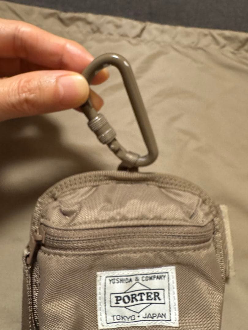 PORTER✖️HYKE BONSAC MINI & COIN CASE ベージュ