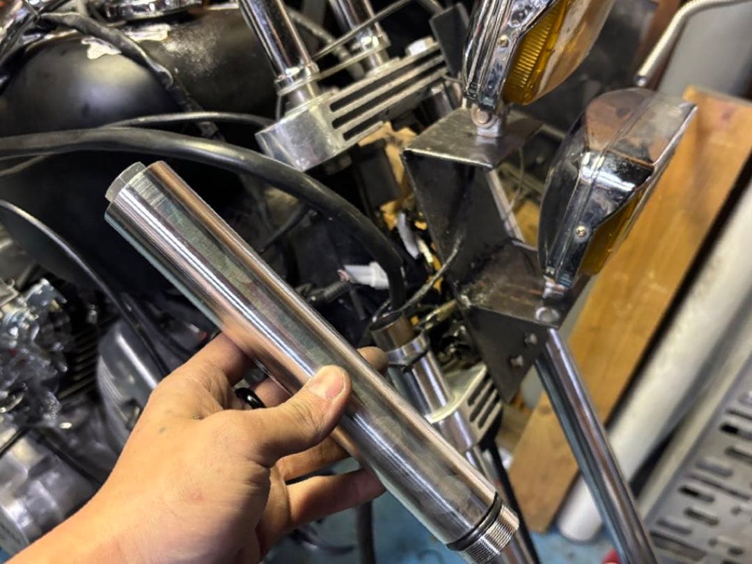 り*ご様 【ビラーゴ250】 190mm 7.5インチ ロングフォークジョイント