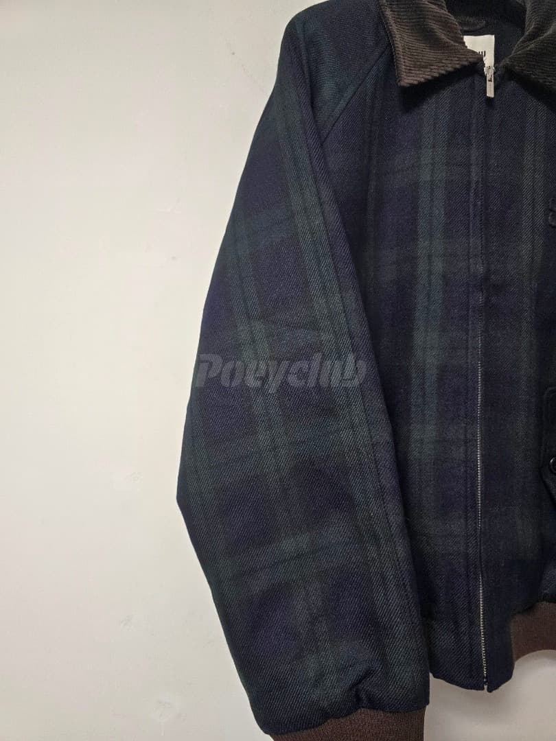 Miu Miu 25 カラーブロック コーデュロイチェックキルティングジャケット