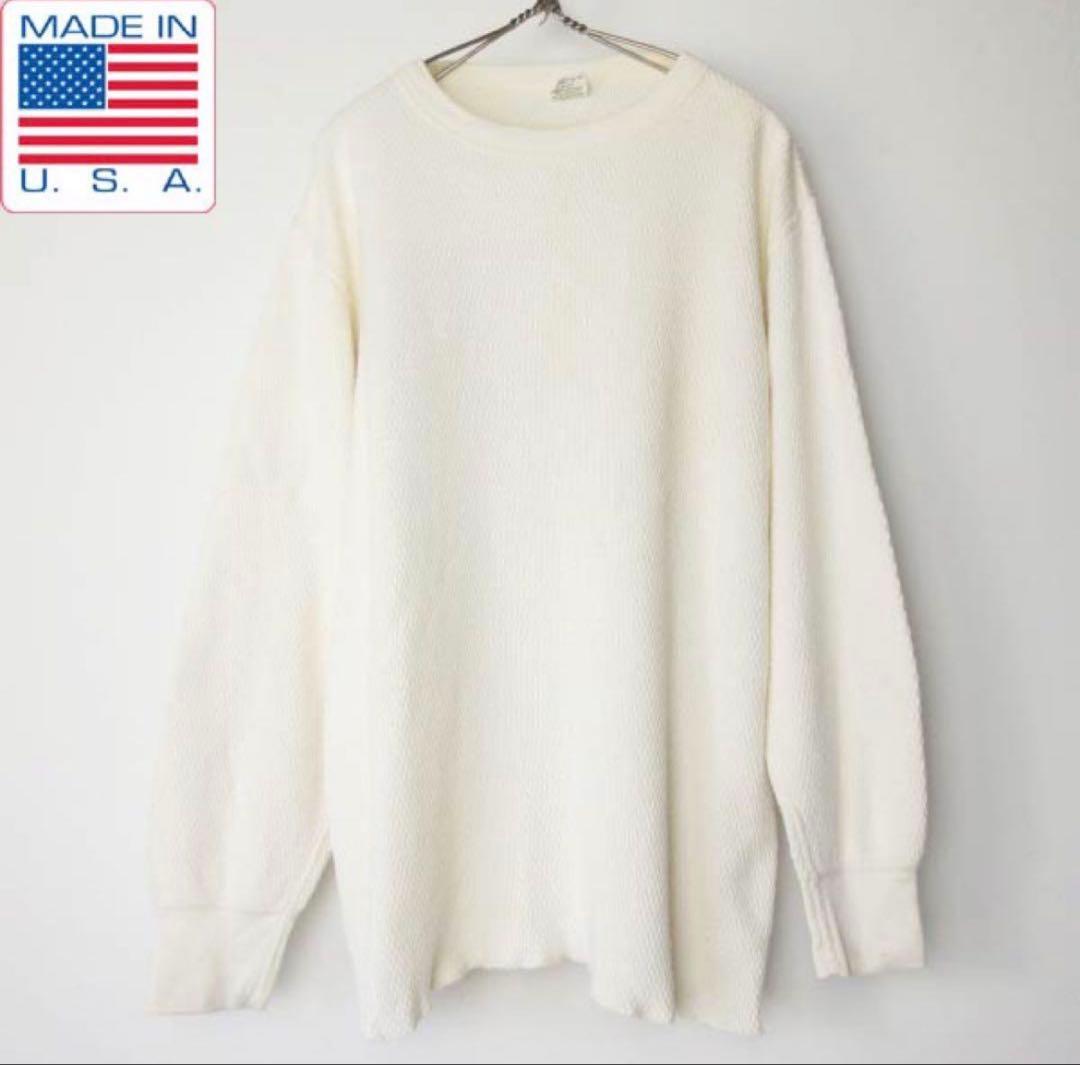 90s USA製 実物 米軍 us army サーマル 長袖 Tシャツ XL