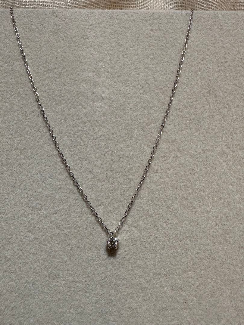 に*や様 k10WGプチダイヤモンドネックレス　未使用！