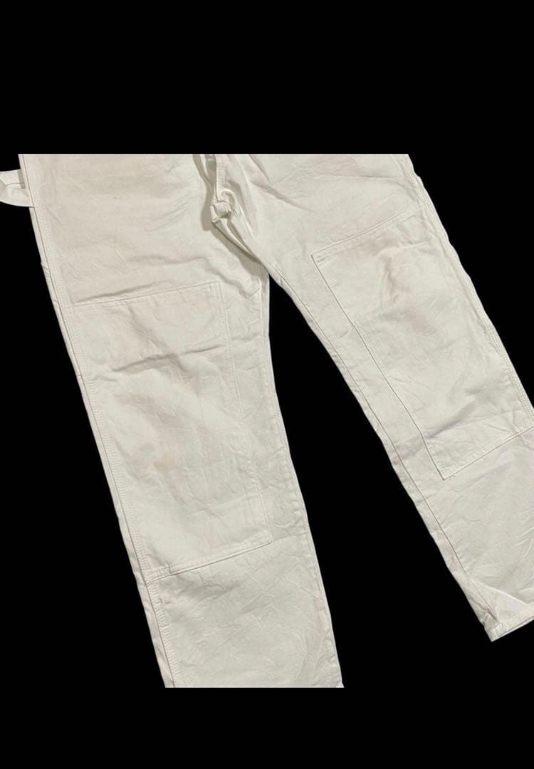 ディッキーズ　ダブルニー　ホワイトペインターパンツ　34×30