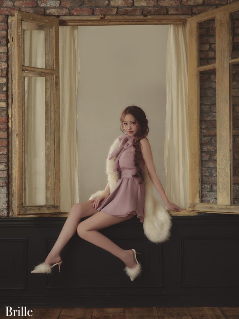 【新品】 ブリエ ローブドフルール ミニドレス brille3791 PKS