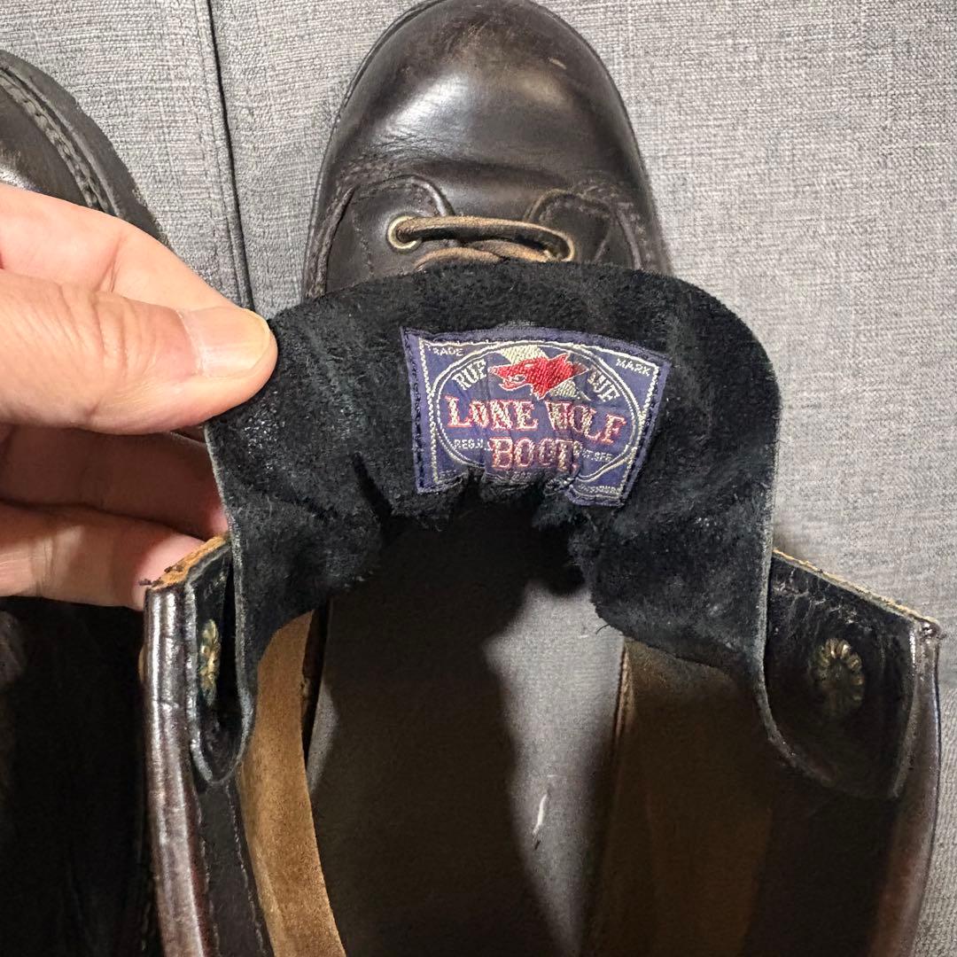ロンウルフ ロガーブーツ サイズ8 LW00125 LONE WOLF ブラック