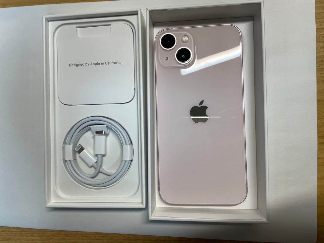 iPhone13 本体 ピンク SIMフリー 128GB付属品　【Lia】