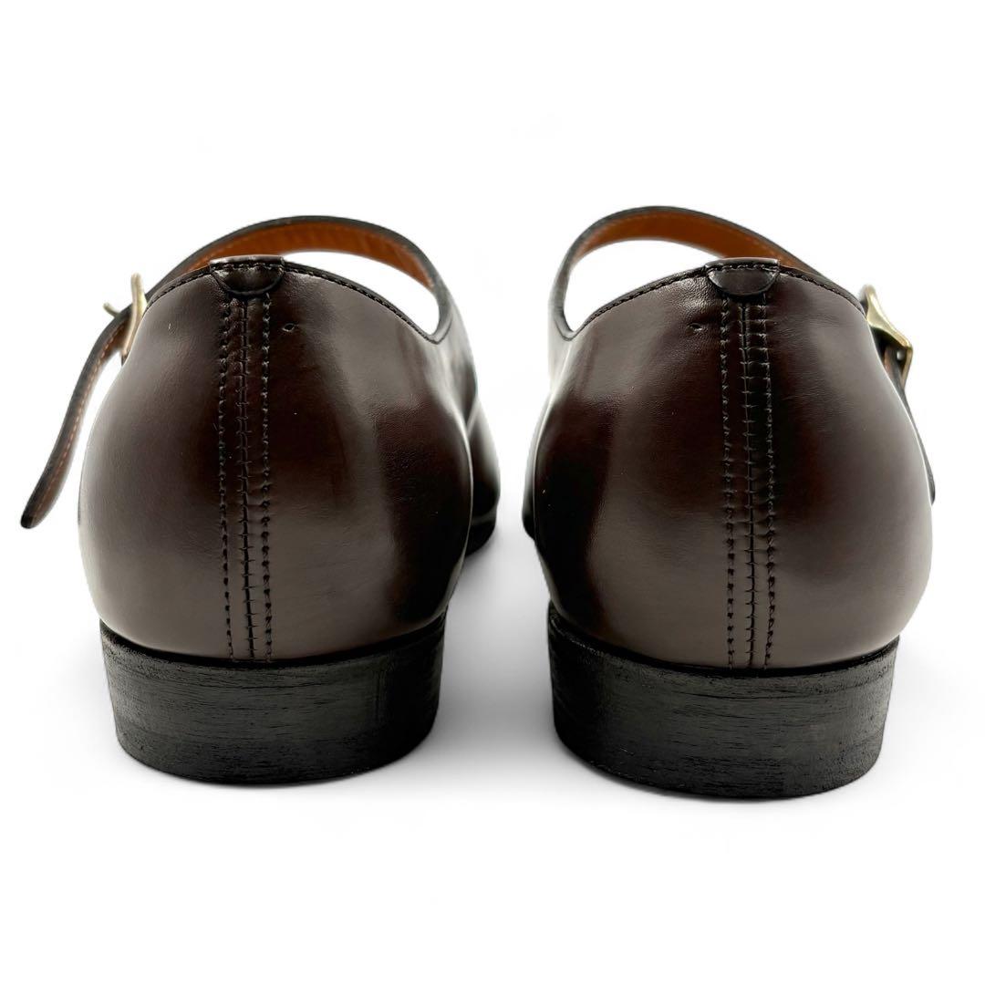 【極美品】 R.U. アニー ストラップシューズ 38 ブラウン カーフレザー