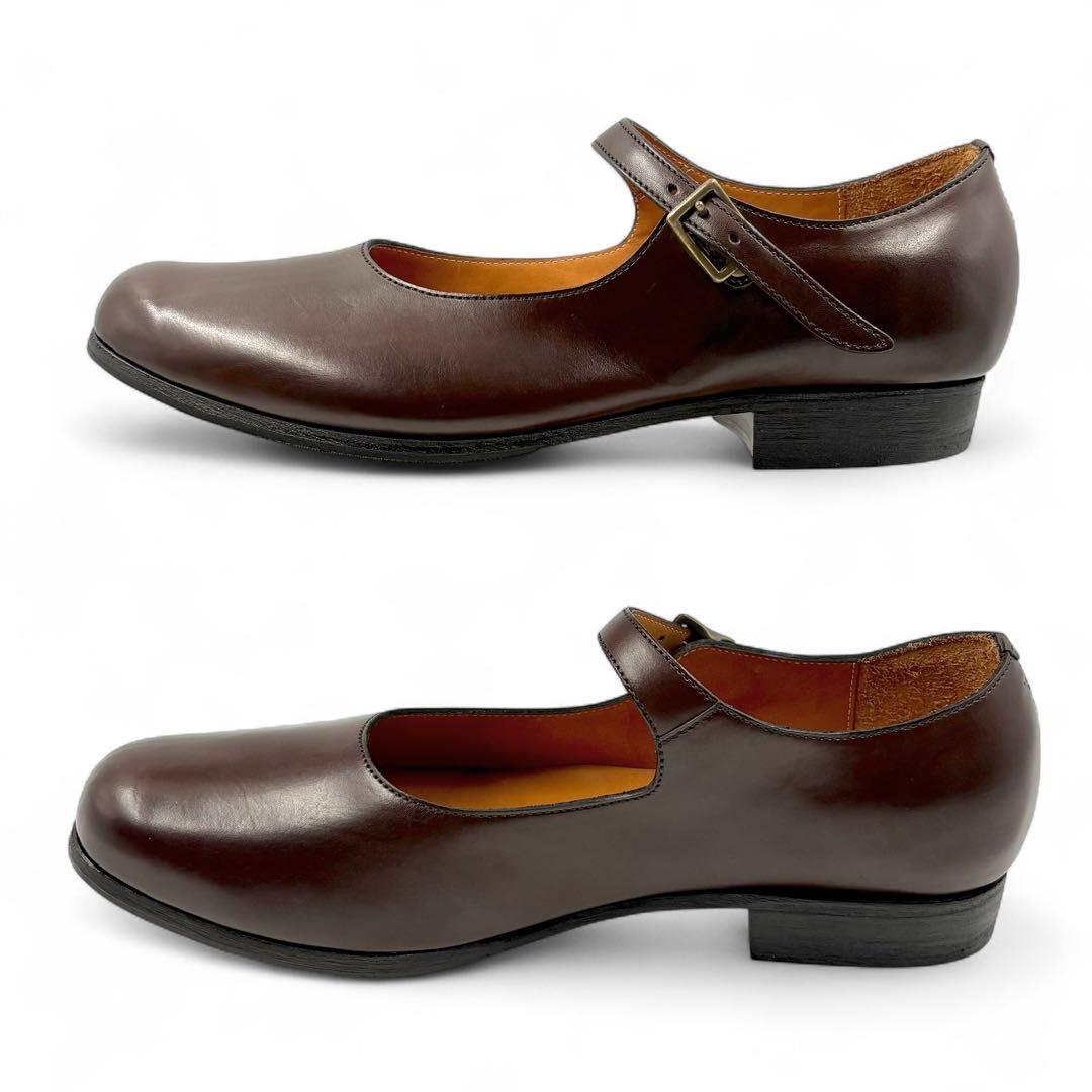 【極美品】 R.U. アニー ストラップシューズ 38 ブラウン カーフレザー