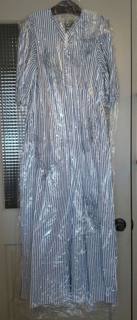 【完売品】kanako Sato×ヌキテパ　コットンストライプオールインワン