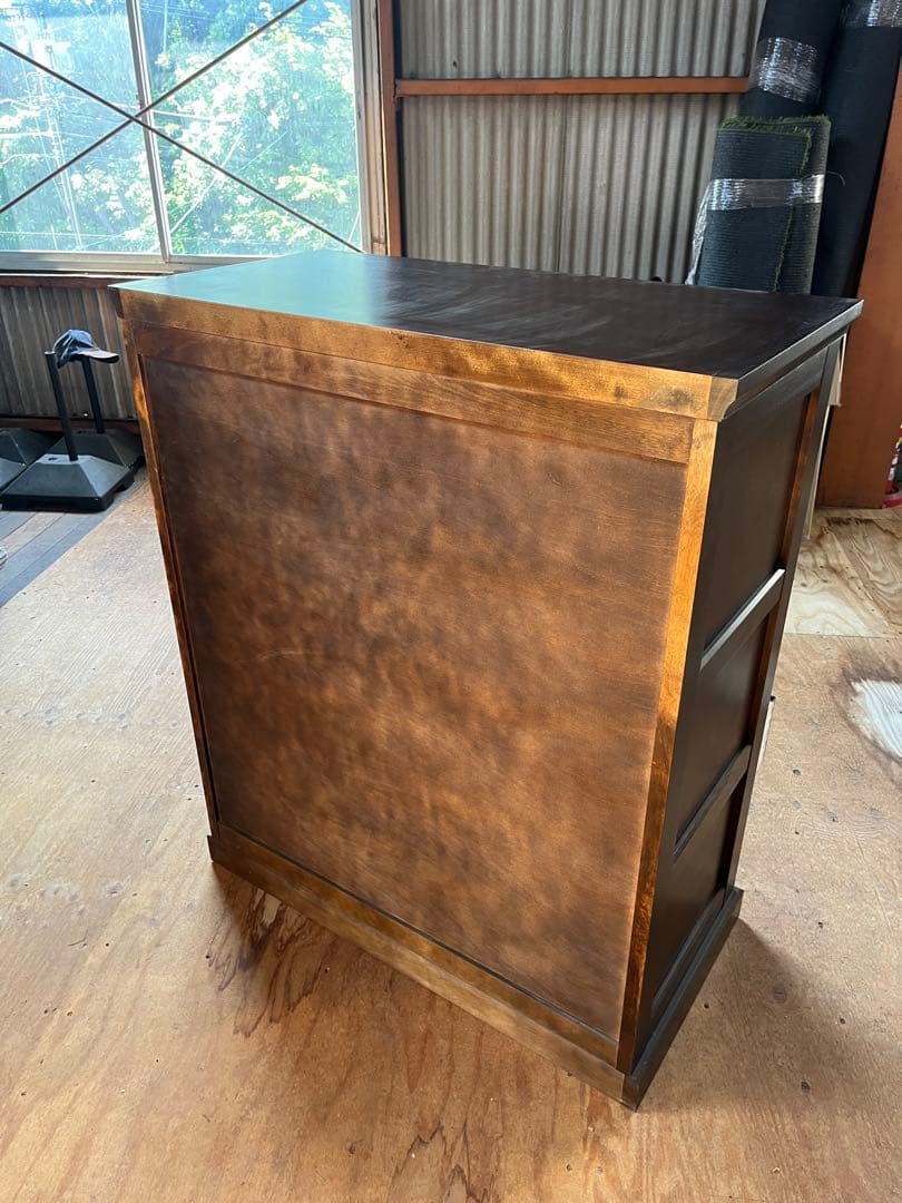 北海道民芸家具　クラレインテリア　樺桜　木製タンス 6引き出し