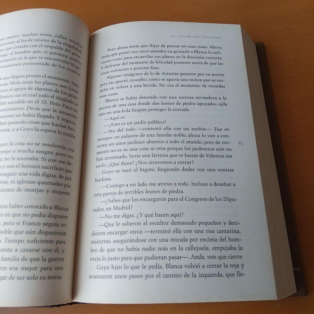 スペイン語 洋書 El color del silencio ハードカバー