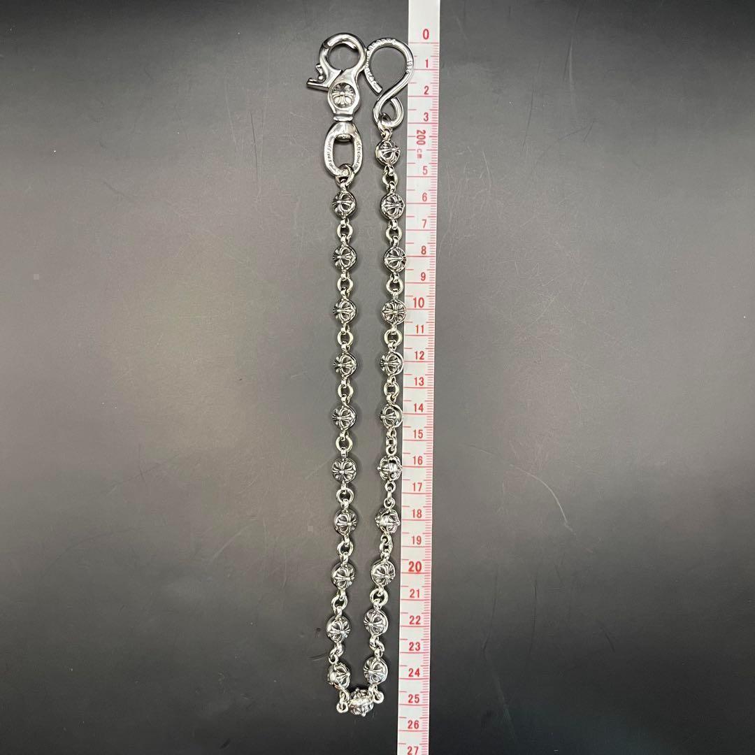 【限定入荷】 クロスボール ウォレットチェーン キーチェーン シルバー 925