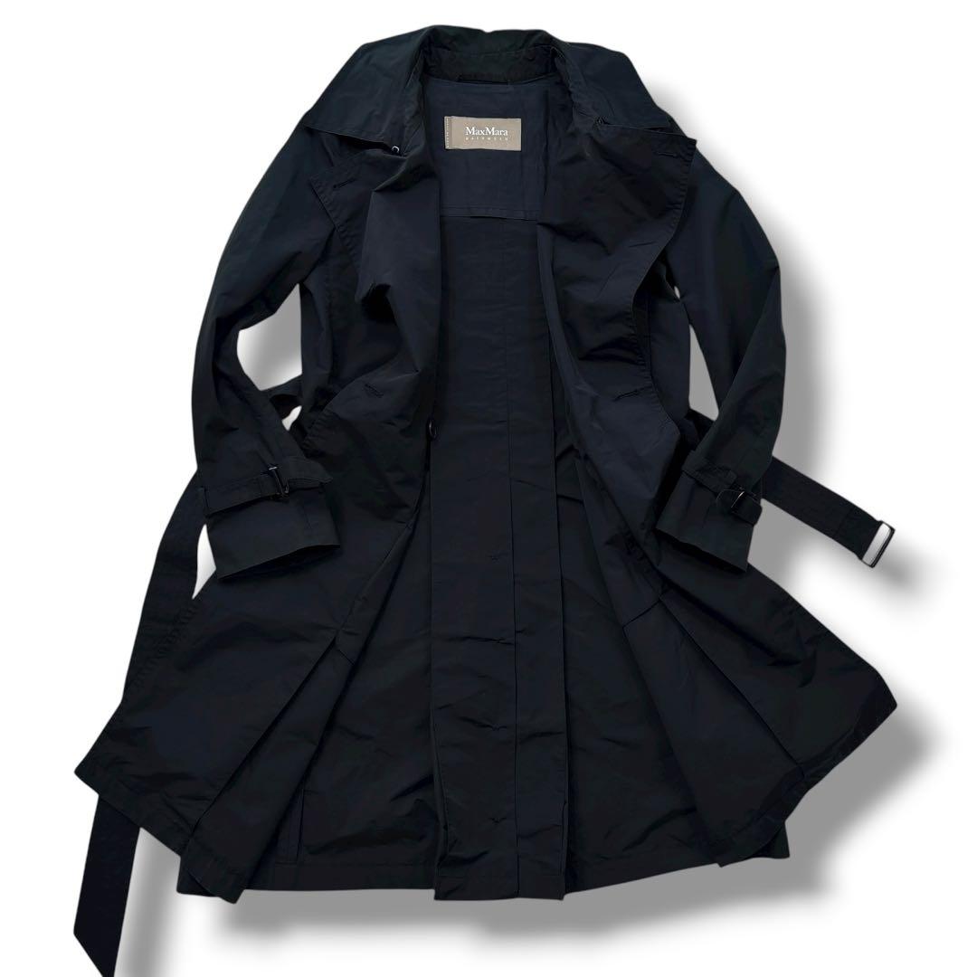 極美品】MAXMARA マックスマーラ　トレンチコート　べルト　ロング　ダブル