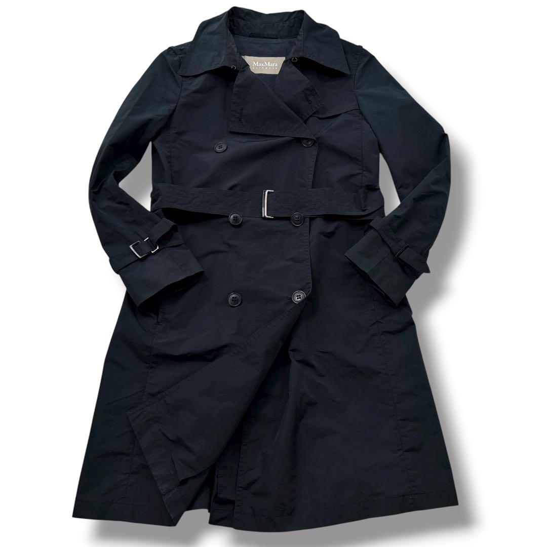 極美品】MAXMARA マックスマーラ　トレンチコート　べルト　ロング　ダブル