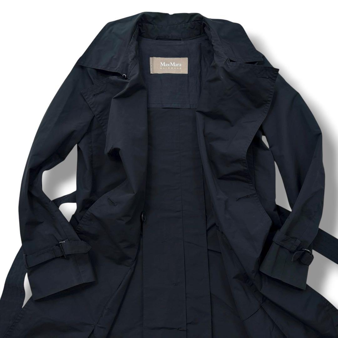 極美品】MAXMARA マックスマーラ　トレンチコート　べルト　ロング　ダブル