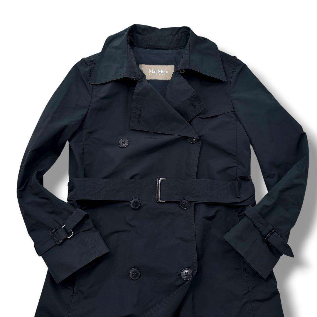 極美品】MAXMARA マックスマーラ　トレンチコート　べルト　ロング　ダブル