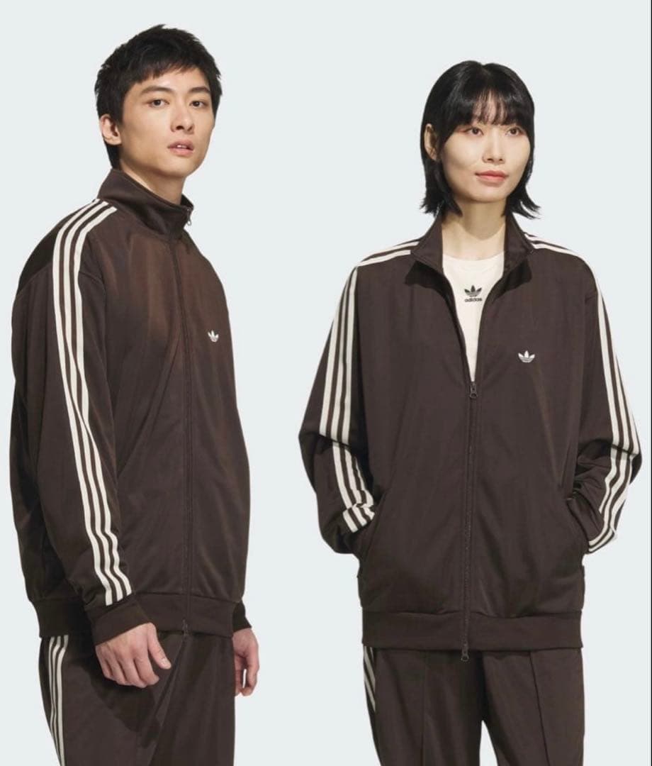 【極美品】adidas ジェンダーニュートラル　トラックジャケット ブラウン