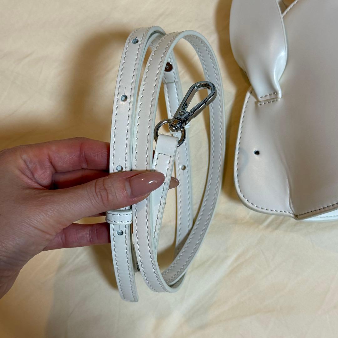 L.エルドット ウサギ レザー ポーチ ショルダーバッグ