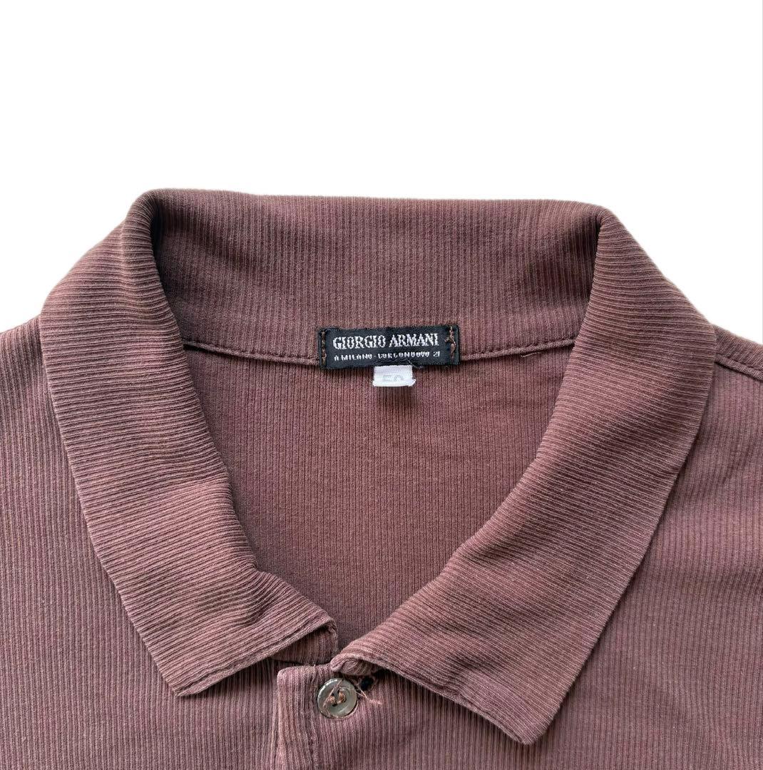 90s Giorgio Armani 90年代　アルマーニ　黒タグ　ポロシャツ