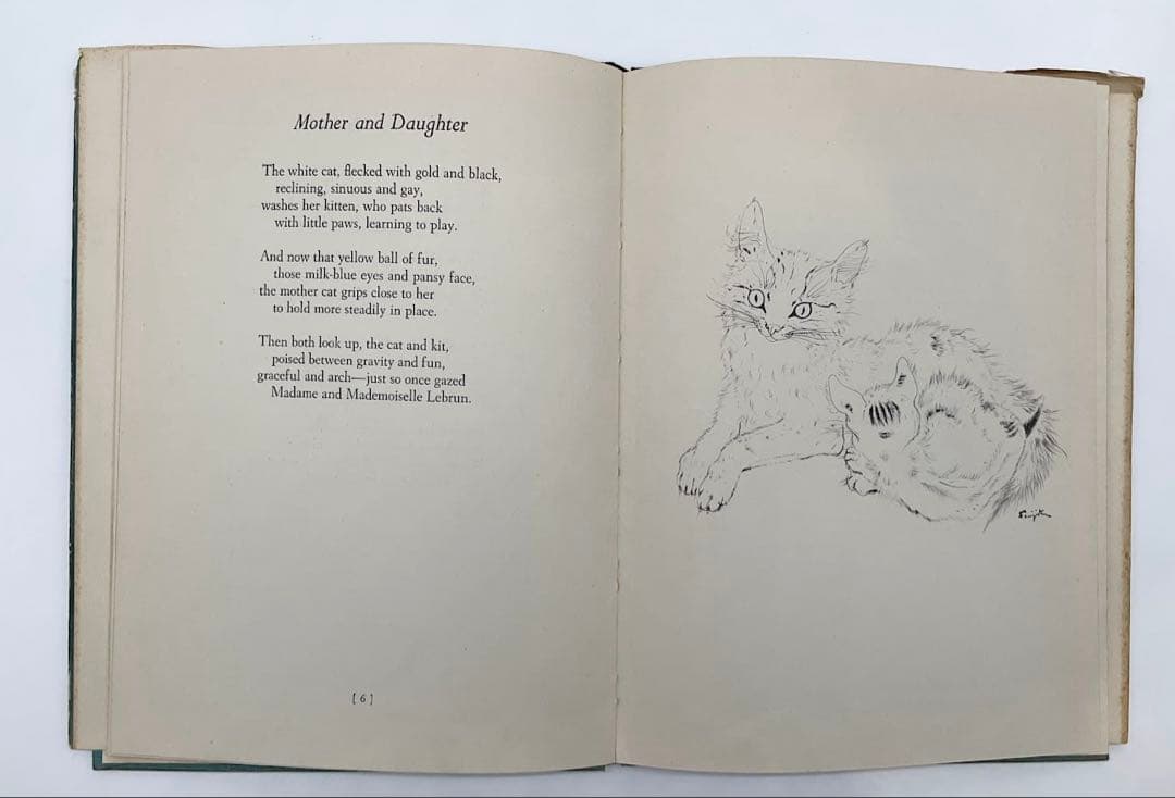 初版1950年『夜と猫』藤田嗣治 挿絵12点入り 経年あり 希少 挿絵本