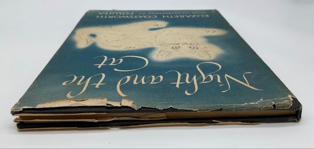 初版1950年『夜と猫』藤田嗣治 挿絵12点入り 経年あり 希少 挿絵本