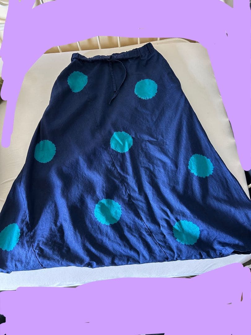 ソウソウ　SOU・SOU 近清絞り　麻　富士/水玉大　Sサイズ