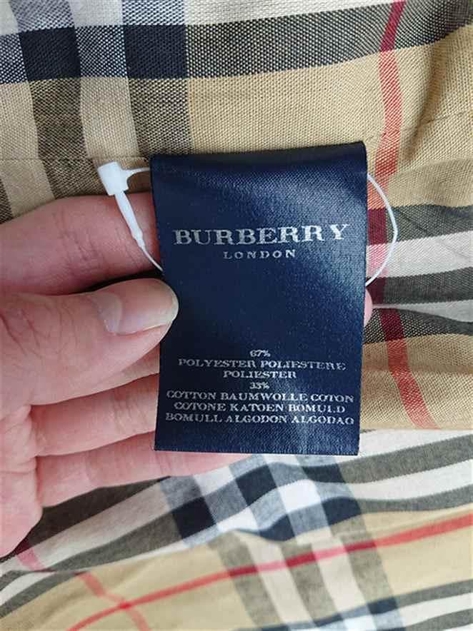 ■バーバリー London トレンチコート レッド系 チェック裏地 レディース