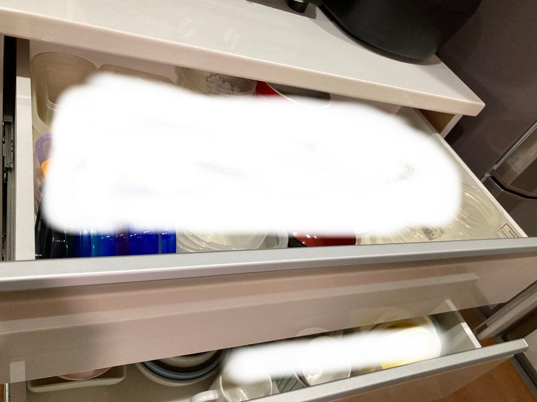 【訳あり・送料込☆】ニトリ 鏡面仕様キッチンカウンター 幅120cmキュリー2白