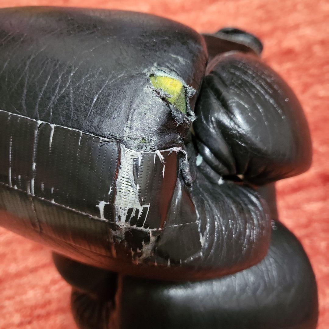 Winning ウイニング ボクシンググローブ 14oz テープ 黒 本革