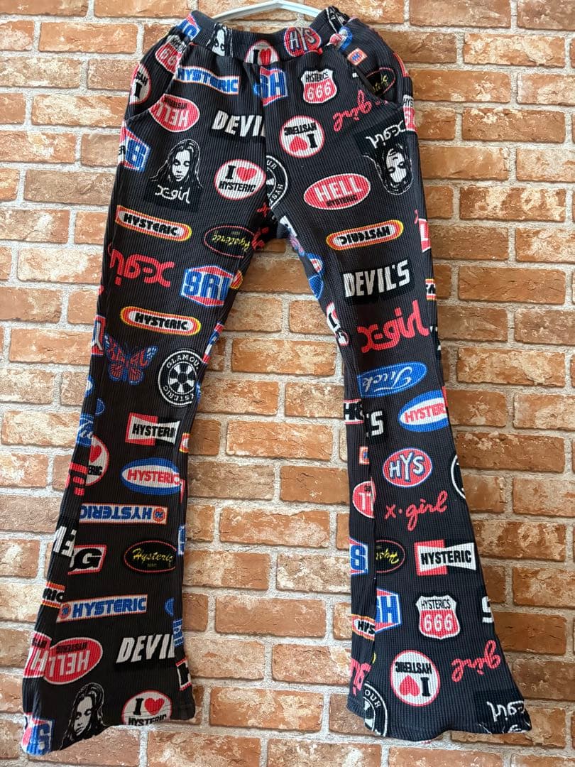 ヒステリックグラマーエックスガールコラボパンツMサイズブラック