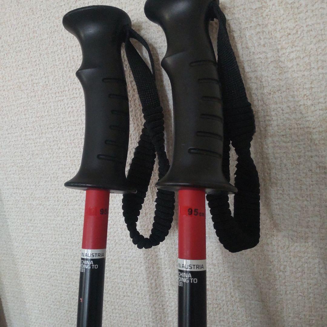 Atomic スキー板 130cmビィンディング、 ポール付き