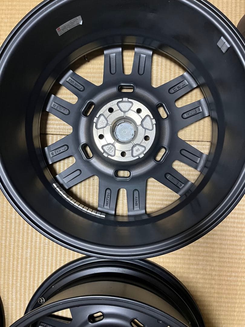 ヤリスクロスTRDマットブラック 18インチ スポークホイール 4本 一本訳あり