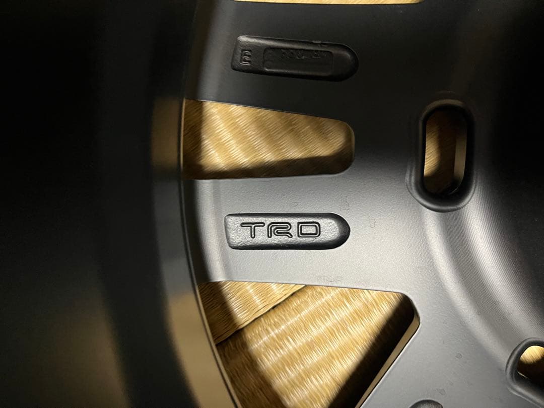 ヤリスクロスTRDマットブラック 18インチ スポークホイール 4本 一本訳あり